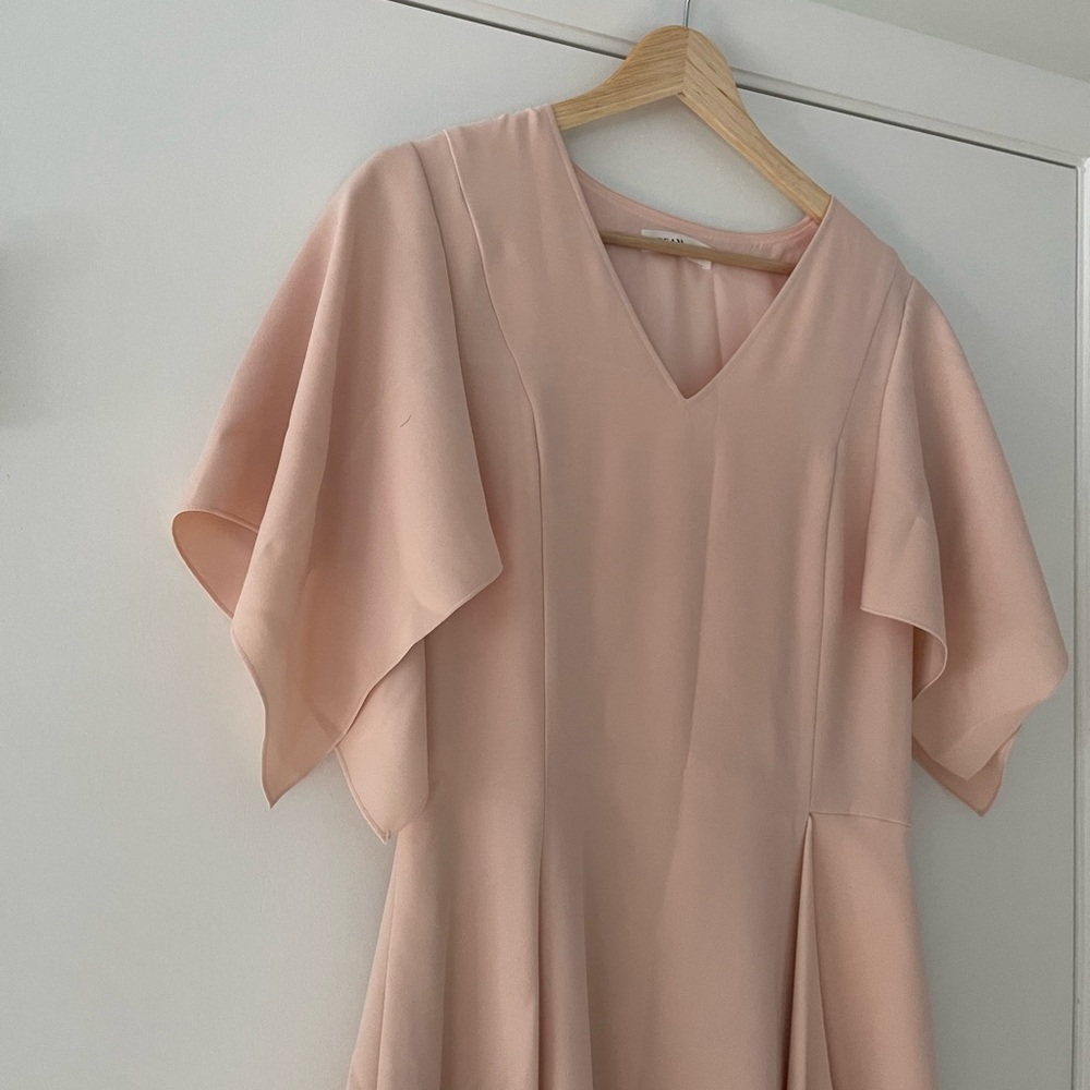 Adeam • Blush Flutter Sleeve Dress - Picture 3 of 9